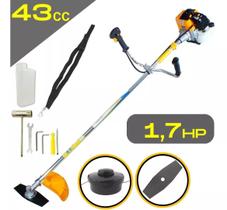 ROCADEIRA PROFISSIONAL 43cc VULCAN TRENT VR430-S 1,7HP Motor 2 Tempos Corte Lateral com Carretel com Fio + Faca