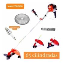 Roçadeira Profissional 63cc 6 Em 1 + 2 Multifunção