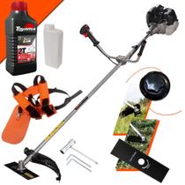 Roçadeira Profissional À Gasolina Anmax CG430B Motor 2T 43cc 1,7HP de Potência 12.000rpm Máquina de Cortar Grama Lateral de Alta Performance Com Lâmina 2 Pontas e Carretel de Nylon + ÓLEO TOYAMA 2T Roçadeira Profissional À Gasolina Anmax CG430B Motor 2T 43cc 1,7HP de Potência 12.000rpm Máquina de Cortar Grama Lateral de Alta Performance Com Lâmina 2 Pontas e Carretel de Nylon + ÓLEO TOYAMA 2T