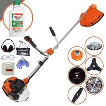 Roçadeira Profissional À Gasolina GR520-XP Terra 52cc 2,5HP de Potência Alta Rotação e Performance Máquina de Cortar Grama Multifuncional Completo Com 6 Opções de Cortes + ÓLEO STIHL 2 TEMPOS + EPI