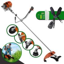 Roçadeira Profissional Á Gasolina Tekna RL520ACN TK 52cc 2T 2HP 9000rpm Ideal Para Manutenção de Rodovias + Extra Faca 2 Pontas e Lâmina Circular de 80 Dentes Roçadeira Profissional Á Gasolina Tekna RL520ACN TK 52cc 2T 2HP 9000rpm Ideal Para Manutenção de Rodovias + Extra Faca 2 Pontas e Lâmina Circular de 80 Dentes