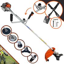 Roçadeira Profissional À Gasolina Vulcan VR330-P 33cc 2T 1,2HP 10.000rpm Completa Com 5 Opções de Cortes Com Carretel de Nylon + Lâmina Facão + Lâmina 3 Pontas + Lâmina 40 Dentes + Lâmina 80 Dentes Roçadeira Profissional À Gasolina Vulcan VR330-P 33cc 2T 1,2HP 10.000rpm Completa Com 5 Opções de Cortes Com Carretel de Nylon + Lâmina Facão + Lâmina 3 Pontas + Lâmina 40 Dentes + Lâmina 80 Dentes