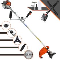 Roçadeira Profissional À Gasolina Vulcan VR330P 33cc 1,2HP 10.000rpm Para Todos os Tipos de Trabalhos Com Carretel de Nylon + Lâmina 2 Pontas + Lâmina 3 Pontas + Lâmina 40 Dentes de Vídea + Trimmer Roçadeira Profissional À Gasolina Vulcan VR330P 33cc 1,2HP 10.000rpm Para Todos os Tipos de Trabalhos Com Carretel de Nylon + Lâmina 2 Pontas + Lâmina 3 Pontas + Lâmina 40 Dentes de Vídea + Trimmer