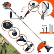 Roçadeira Profissional À Gasolina Vulcan VR330P 33cc 1,2HP 10.000rpm Robusta e de Alta Performance Completa Para Todos os Tipo de Cortes Com Carretel + Faca 2 Pontas + Faca 3 Pontas + Faca 80 Dentes Roçadeira Profissional À Gasolina Vulcan VR330P 33cc 1,2HP 10.000rpm Robusta e de Alta Performance Completa Para Todos os Tipo de Cortes Com Carretel + Faca 2 Pontas + Faca 3 Pontas + Faca 80 Dentes