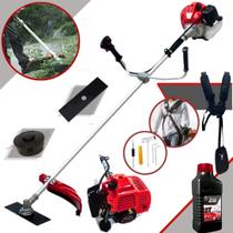 Roçadeira Profissional Gasolina Anmax Cg430 Aparador de Grama e Mato Alto + Oleo Toyama 2T