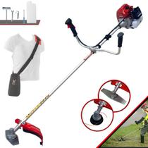 Roçadeira Profissional Kawashima BCJ431-L À Gasolina Motor 2 Tempos 43cc 1,7HP de Potência 10.000rpm Podador de Grama Completo Para Todos os Tipos de Trabalho Com Lâmina Facão + Carretel de Nylon