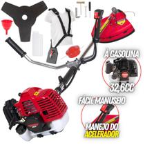 Roçadeira Profissional Kawashima KW33L 33CC Motor 2 Tempos á Gasolina Ideal Para Serviços Pesados