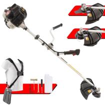 Roçadeira Profissional KW52-LE Kawashima Serie E À Gasolina 52cc 2T Com Acessórios Alto Rendimento