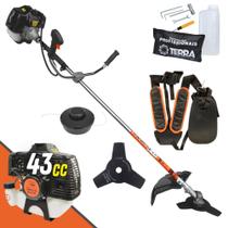 Roçadeira Profissional Lateral Terra GRH430 Á Gasolina 2 Tempos 43cc 1,7Hp Potente, Econômica e Robusta Ideal Para Manutenção de de Áreas Verdes, Gramados, Jardins e Rodovias