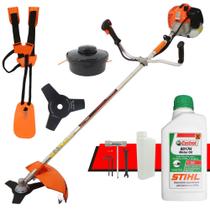 Roçadeira Profissional Lateral Vulcan VR620H 2T 62cc 3HP À Gasolina Com Óleo Castrol Stihl 500ml