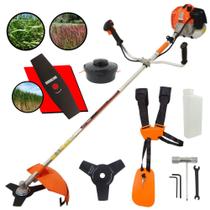 Roçadeira Profissional Lateral Vulcan VR620H À Gasolina 62cc 3HP 2T Alta Potencia Com Faca 2 Pontas Roçadeira Profissional Lateral Vulcan VR620H À Gasolina 62cc 3HP 2T Alta Potencia Com Faca 2 Pontas