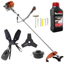 Roçadeira Profissional Tekna RL520ACN-TK Lateral á Gasolina 2T 52cc 2HP 9000rpm Alta Potência e Alta Performance Com Cabeçote Nylon e Faca de 3 Pontas + ÓLEO TOYAMA 2T Roçadeira Profissional Tekna RL520ACN-TK Lateral á Gasolina 2T 52cc 2HP 9000rpm Alta Potência e Alta Performance Com Cabeçote Nylon e Faca de 3 Pontas + ÓLEO TOYAMA 2T