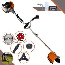 Roçadeira Profissional Terra GRHB-430 Bipartido À Gasolina 2T 43cc 1,7HP 12.000rpm Multifuncional 5 Em 1 Com Cabeçote de Nylon e Lâmina Facão + Kit Faca 3 Pontas, Faca 6 Pontas e Faca 40 Dentes Vídea Roçadeira Profissional Terra GRHB-430 Bipartido À Gasolina 2T 43cc 1,7HP 12.000rpm Multifuncional 5 Em 1 Com Cabeçote de Nylon e Lâmina Facão + Kit Faca 3 Pontas, Faca 6 Pontas e Faca 40 Dentes Vídea