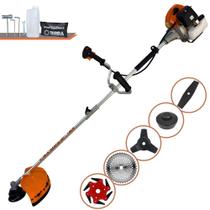 Roçadeira Profissional Terra GRHB-430 Bipartido À Gasolina Motor 2T 43cc 1,7HP Multifuncional de Alta Performance Com Carretel + Faca 2 Pontas + Faca 3 Pontas + Faca 6 Pontas + Faca 40 Dentes de Vídea Roçadeira Profissional Terra GRHB-430 Bipartido À Gasolina Motor 2T 43cc 1,7HP Multifuncional de Alta Performance Com Carretel + Faca 2 Pontas + Faca 3 Pontas + Faca 6 Pontas + Faca 40 Dentes de Vídea