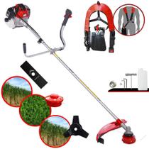 Roçadeira Profissional Toyama RT52L À Gasolina 2T 52cc 2HP de Potência 10.000rpm Podador de Grama Com Carretel + Lâmina 2 Pontas + Lâmina 3 Pontas Roçadeira Profissional Toyama RT52L À Gasolina 2T 52cc 2HP de Potência 10.000rpm Podador de Grama Com Carretel + Lâmina 2 Pontas + Lâmina 3 Pontas