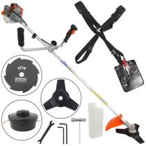 Roçadeira Profissional Vulcan VR260P 2T 26CC 0,9CV Robusta + Disco 8 Pontas Furo 25mm Tamanho 200mm Roçadeira Profissional Vulcan VR260P 2T 26CC 0,9CV Robusta + Disco 8 Pontas Furo 25mm Tamanho 200mm