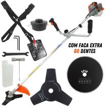 Roçadeira Profissional Vulcan VR260P 2T 26CC 0,9CV Robusta + Disco Circular Extra de 80 Dentes