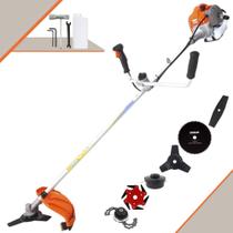 Roçadeira Profissional Vulcan VR430-P À Gasolina 2T 43cc 1,7HP 10.000rpm Aparador Completo 6 Em 1 Com Carretel de Nylon + Lâmina Facão + Lâmina 3 Pontas + Lâmina 6 Pontas + Lâmina 80 Dentes + Trimmer