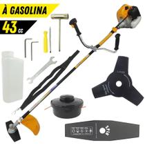 Roçadeira Profissional Vulcan VR430H 2T 43CC 1,7CV Extra Faca 3 Pontas Furo 25mm Tamanho 300mm