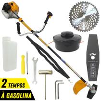 Roçadeira Profissional Vulcan VR430H 2T 43CC 1,7CV Potente + Faca Circular De Videa NS05 40 Dentes