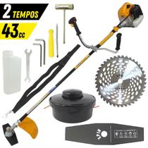 Roçadeira Profissional Vulcan VR430H 2T 43CC 1,7CV Robusta + Faca Circular De Videa NS05 40 Dentes