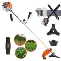Roçadeira Profissional Vulcan VR430P 2T 43CC 1,7CV Robusta + Lâmina Extra de 2 Pontas Tamanho 330mm Roçadeira Profissional Vulcan VR430P 2T 43CC 1,7CV Robusta + Lâmina Extra de 2 Pontas Tamanho 330mm