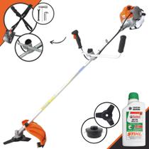 Roçadeira Profissional Vulcan VR430P 2T 43cc Faca 3 Pontas + Óleo Lubrificante Stihl 2 Tempos 500ml
