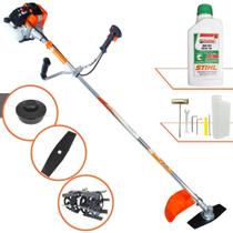 Roçadeira Profissional Vulcan VR430S À Gasolina 43cc 1,7HP de Potência 10000rpm Completo Para Todos os Tipos de Trabalho Com Carretel de Nylon e Lâmina 2 Pontas + Enxada Rotativa + ÓLEO STIHL 2 Tempos Roçadeira Profissional Vulcan VR430S À Gasolina 43cc 1,7HP de Potência 10000rpm Completo Para Todos os Tipos de Trabalho Com Carretel de Nylon e Lâmina 2 Pontas + Enxada Rotativa + ÓLEO STIHL 2 Tempos