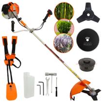 Roçadeira Profissional Vulcan VR620H 2T 62cc 3HP À Gasolina Com Easy Start + Faca Circular 80 Dentes