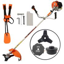 Roçadeira Profissional Vulcan VR620H 2T 62cc 3HP À Gasolina Com Partida Easy Start + Faca 8 Pontas Roçadeira Profissional Vulcan VR620H 2T 62cc 3HP À Gasolina Com Partida Easy Start + Faca 8 Pontas