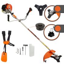 Roçadeira Profissional Vulcan VR620H À Gasolina 2T 62cc 3cv 10500rpm Com Cinto de Sustentação Duplo Roçadeira Profissional Vulcan VR620H À Gasolina 2T 62cc 3cv 10500rpm Com Cinto de Sustentação Duplo