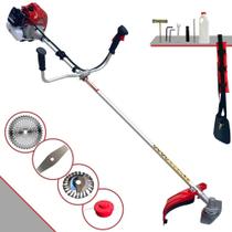 Roçadeira Robusta À Gasolina Kawashima BCJ620-L 62cc 3HP Alta Rotação e Performance Máquina de Corta Grama Com Carretel de Nylon e Lâmina Facão + Lâmina 40 Dentes + Escova Rotativa de Aço 24 Cerdas Roçadeira Robusta À Gasolina Kawashima BCJ620-L 62cc 3HP Alta Rotação e Performance Máquina de Corta Grama Com Carretel de Nylon e Lâmina Facão + Lâmina 40 Dentes + Escova Rotativa de Aço 24 Cerdas