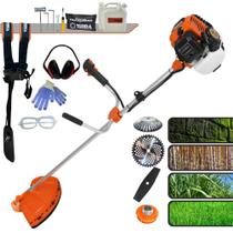 Roçadeira Robusta À Gasolina Terra GR520-XP 52cc 2,5HP Alta Rotação e Performance Máquina de Corta Grama Com Carretel de Nylon e Lâmina Facão + Lâmina 40 Dentes Vídea + Escova de Aço 38 Cerdas + EPI Roçadeira Robusta À Gasolina Terra GR520-XP 52cc 2,5HP Alta Rotação e Performance Máquina de Corta Grama Com Carretel de Nylon e Lâmina Facão + Lâmina 40 Dentes Vídea + Escova de Aço 38 Cerdas + EPI