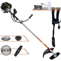 Roçadeira Robusta À Gasolina Terra GRH-520 52cc 2,5HP Alta Rotação e Performance Máquina de Corta Grama Com Carretel de Nylon e Lâmina Facão + Lâmina 40 Dentes Vídea + Escova Rotativa de Aço 38 Cerdas Roçadeira Robusta À Gasolina Terra GRH-520 52cc 2,5HP Alta Rotação e Performance Máquina de Corta Grama Com Carretel de Nylon e Lâmina Facão + Lâmina 40 Dentes Vídea + Escova Rotativa de Aço 38 Cerdas