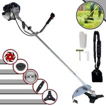 Roçadeira Robusta À Gasolina Toyama TBC43H 43cc 1,7HP 12.000rpm Para Todos os Tipos de Trabalhos Com Carretel de Nylon + Lâmina Facão + Lâmina 3 Pontas + Lâmina 6 Pontas + Lâmina 40 Dentes de Vídea Roçadeira Robusta À Gasolina Toyama TBC43H 43cc 1,7HP 12.000rpm Para Todos os Tipos de Trabalhos Com Carretel de Nylon + Lâmina Facão + Lâmina 3 Pontas + Lâmina 6 Pontas + Lâmina 40 Dentes de Vídea