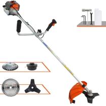 Roçadeira Robusta À Gasolina Vulcan VR330P 33cc 1,2HP de Potência Alta Rotação e Performance Completa Multifunções Com Carretel de Nylon + Lâmina 3 Pontas + Lâmina 40 Dentes de Vídea+ Escova de Aço Roçadeira Robusta À Gasolina Vulcan VR330P 33cc 1,2HP de Potência Alta Rotação e Performance Completa Multifunções Com Carretel de Nylon + Lâmina 3 Pontas + Lâmina 40 Dentes de Vídea+ Escova de Aço