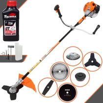 Roçadeira Robusta À Gasolina Vulcan VR520H 52cc 2,5HP 10.000rpm Multifunções 6 Em 1 Com Carretel Nylon + Faca 2 Pontas + Faca 3 Pontas + Faca 40 Dentes + Faca 80 Dentes + Escova de Aço + ÓLEO TOYAMA Roçadeira Robusta À Gasolina Vulcan VR520H 52cc 2,5HP 10.000rpm Multifunções 6 Em 1 Com Carretel Nylon + Faca 2 Pontas + Faca 3 Pontas + Faca 40 Dentes + Faca 80 Dentes + Escova de Aço + ÓLEO TOYAMA