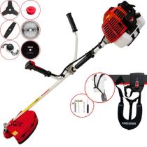 Roçadeira Robusta Kawashima KW43L À Gasolina 43cc 1,7HP 10.000rpm Para Todos os Tipos de Trabalho Com Carretel e Lâmina 3 Pontas + Lâmina Facão + Lâmina 40 Dentes Vídea + Lâmina 80 Dentes + Trimmer Roçadeira Robusta Kawashima KW43L À Gasolina 43cc 1,7HP 10.000rpm Para Todos os Tipos de Trabalho Com Carretel e Lâmina 3 Pontas + Lâmina Facão + Lâmina 40 Dentes Vídea + Lâmina 80 Dentes + Trimmer