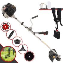 Roçadeira Robusta Kawashima KW52LE À Gasolina Motor 2T 52cc 2T 2,5HP 10.000rpm Multifuncional Completa 5 Em 1 Com Carretel de Nylon + Faca 2 Pontas + Faca 3 Pontas + Faca 6 Pontas + Faca 80 Dentes Roçadeira Robusta Kawashima KW52LE À Gasolina Motor 2T 52cc 2T 2,5HP 10.000rpm Multifuncional Completa 5 Em 1 Com Carretel de Nylon + Faca 2 Pontas + Faca 3 Pontas + Faca 6 Pontas + Faca 80 Dentes