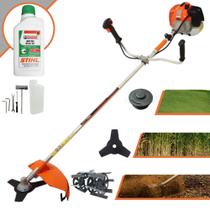 Roçadeira Robusta Lateral Vulcan VR620H À Gasolina 62cc 3HP de Potência 12.500rpm Aparador de Grama de Alta Performance e Potência Com Carretel + Lâmina 3 Pontas + Enxada Capinadeira + ÓLEO STIHL 2T Roçadeira Robusta Lateral Vulcan VR620H À Gasolina 62cc 3HP de Potência 12.500rpm Aparador de Grama de Alta Performance e Potência Com Carretel + Lâmina 3 Pontas + Enxada Capinadeira + ÓLEO STIHL 2T