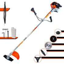 Roçadeira Robusta Profissional Vulcan VR430-S À Gasolina 2 Tempos 43cc 1,7HP Multifuncional Com Carretel de Nylon + Faca 2 Pontas + Faca 3 Pontas + Faca 40 Dentes de Vídea + Faca 80 Dentes Circular Roçadeira Robusta Profissional Vulcan VR430-S À Gasolina 2 Tempos 43cc 1,7HP Multifuncional Com Carretel de Nylon + Faca 2 Pontas + Faca 3 Pontas + Faca 40 Dentes de Vídea + Faca 80 Dentes Circular