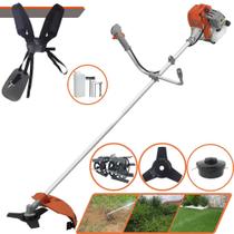 Roçadeira Robusta Tekna RL520AC-G2 À Gasolina 52cc 2HP Alta Rotação Podador de Grama Completo Com Carretel de Nylon + Faca 3 Pontas + Enxada Rotativa