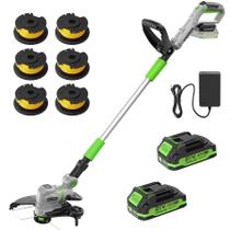 Roçadeira sem fio FOKIKIP 12" 21V com aparador e bordeadora
