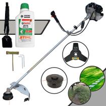Roçadeira TBC43H Toyama À Gasolina 43cc 1,7HP de Potência 12.000rpm Podador de Grama Multifuncional Completo Para Todos os Tipos de Trabalho Com Lâmina 3 Pontas + Carretel de Nylon + ÓLEO STIHL 2T Roçadeira TBC43H Toyama À Gasolina 43cc 1,7HP de Potência 12.000rpm Podador de Grama Multifuncional Completo Para Todos os Tipos de Trabalho Com Lâmina 3 Pontas + Carretel de Nylon + ÓLEO STIHL 2T