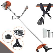 Roçadeira Tekna RL520AC-G2 À Gasolina 52cc 2HP Motor 2 Tempos Alta Rotação e Performance Com Carretel de Nylon + Faca 3 Pontas + Enxada Rotativa