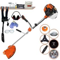 Roçadeira Terra GR520XP À Gasolina 2T 52cc 2,5HP de Potência 6.500rpm Com 6 Opções de Cortes Carretel Nylon, Faca 2 Pontas e 3 Pontas, Disco 40 Dentes de Vídea, Disco 80 Dentes e Escova de Aço + EPI Roçadeira Terra GR520XP À Gasolina 2T 52cc 2,5HP de Potência 6.500rpm Com 6 Opções de Cortes Carretel Nylon, Faca 2 Pontas e 3 Pontas, Disco 40 Dentes de Vídea, Disco 80 Dentes e Escova de Aço + EPI