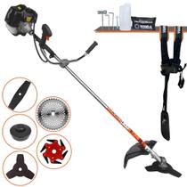 Roçadeira Terra GRH-430 À Gasolina 43cc 2T 1,7HP 6.500rpm Profissional 5 Em 1 Ideal Para Todos os Tipos de Trabalhos Com Carretel + Faca 2 Pontas + Faca 3 Pontas + Faca 6 Pontas + Lâmina Circular Roçadeira Terra GRH-430 À Gasolina 43cc 2T 1,7HP 6.500rpm Profissional 5 Em 1 Ideal Para Todos os Tipos de Trabalhos Com Carretel + Faca 2 Pontas + Faca 3 Pontas + Faca 6 Pontas + Lâmina Circular