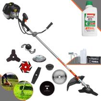 Roçadeira Terra GRH430 43cc 1,7HP Para Todos os Tipos de Trabalhos Com Carretel de Nylon + Facas 2 Pontas + 3 Pontas + 6 Pontas + 40 Dentes de Vídea + 80 Dentes + Trimmer + Escova de Aço + ÓLEO STIHL Roçadeira Terra GRH430 43cc 1,7HP Para Todos os Tipos de Trabalhos Com Carretel de Nylon + Facas 2 Pontas + 3 Pontas + 6 Pontas + 40 Dentes de Vídea + 80 Dentes + Trimmer + Escova de Aço + ÓLEO STIHL