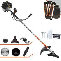 Roçadeira Terra GRH430 À Gasolina Motor 2T 43cc 1,7HP Alta Rotação e Performance Completa Com Carretel de Nylon e Lâmina 3 Pontas + Lâmina Facão + Disco 40 Dentes de Vídea + Disco 80 Dentes + Trimmer Roçadeira Terra GRH430 À Gasolina Motor 2T 43cc 1,7HP Alta Rotação e Performance Completa Com Carretel de Nylon e Lâmina 3 Pontas + Lâmina Facão + Disco 40 Dentes de Vídea + Disco 80 Dentes + Trimmer