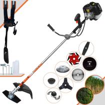 Roçadeira Terra GRH520 52cc 2,5HP Para Todos os Tipos de Trabalhos Com Carretel de Nylon + Faca 2 Pontas + Faca 3 Pontas + Faca 6 Pontas + Disco 40 Dentes + Disco 80 Dentes + Trimmer + Escova de Aço Roçadeira Terra GRH520 52cc 2,5HP Para Todos os Tipos de Trabalhos Com Carretel de Nylon + Faca 2 Pontas + Faca 3 Pontas + Faca 6 Pontas + Disco 40 Dentes + Disco 80 Dentes + Trimmer + Escova de Aço